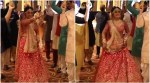 Bride dances wedding day, bride special performance groom, bride wedding day dance viral video, trending, indian express, indian express news