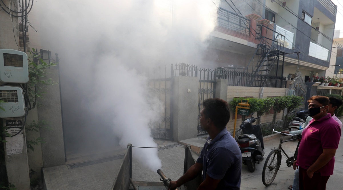 The health department has begun fogging and spraying chemicals to curb the further spread of the outbreak, particularly in  area. (Express file/Representational))