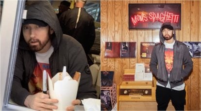 Eminem opens restaurant called Mom's Spaghetti, turns up in person to serve  customers | Trending News - The Indian Express