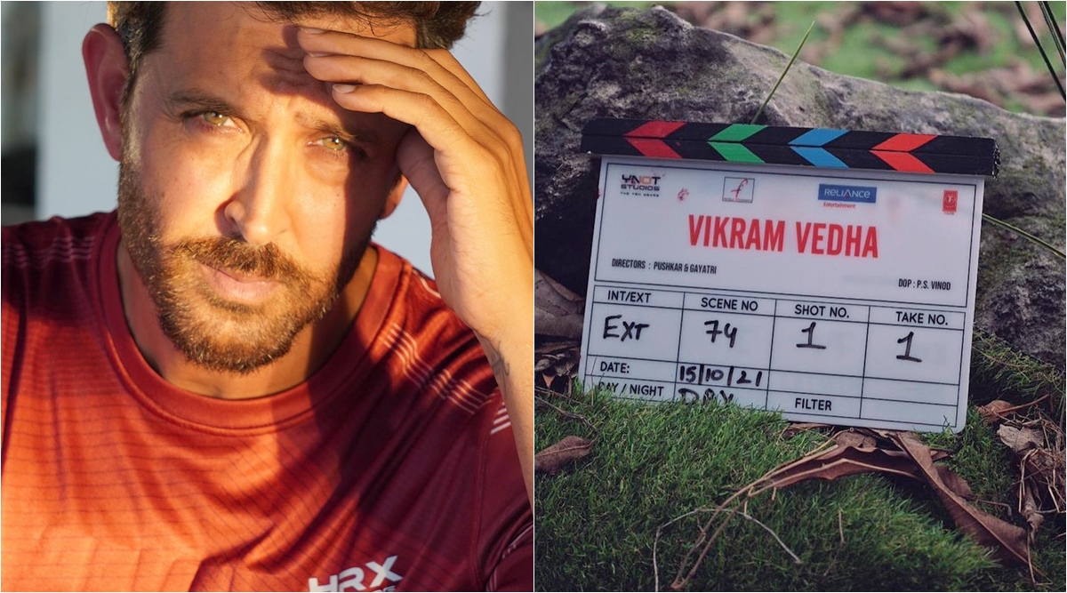 hrithik filming Vikram Vedha