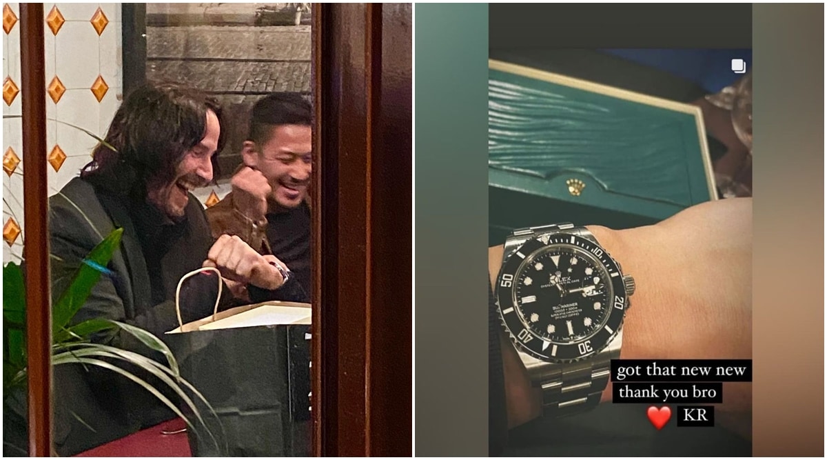 Keanu Reeves Ts Rolex Submariner Watches Worth Rs 75 Lakh Each To Members Of John Wick 4 3156