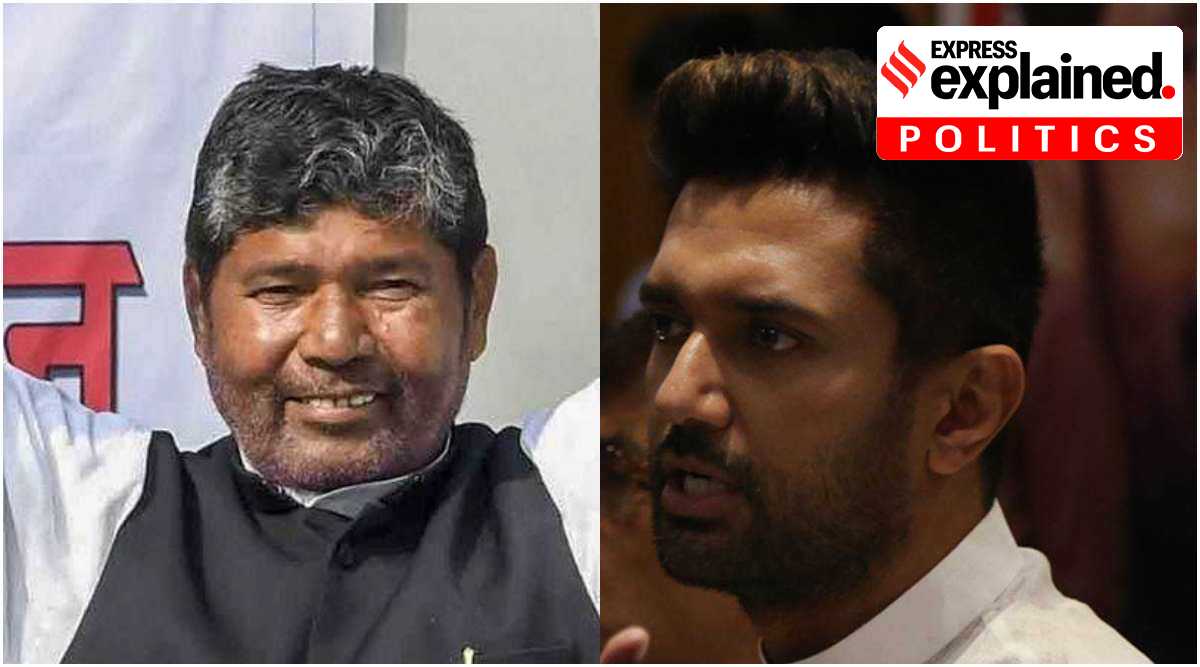 Pashupati Kumar Paras (left) and Chirag Paswan. (File Photo)
