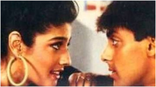 Salman Khan and Raveena Tandon