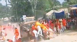 Car ploughs through Durga Puja procession: One killed, 16 critical