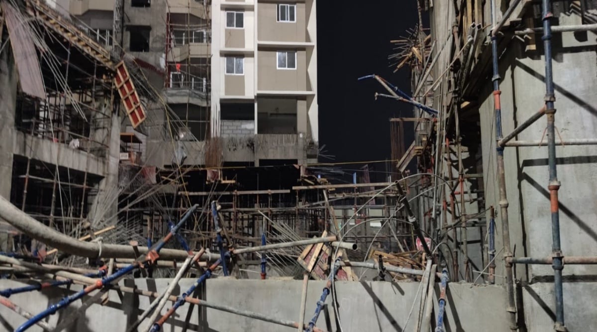 Eight injured as slab at underconstruction building collapses in Pune Pune News