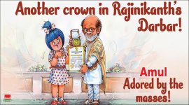 Rajinikanth, dadasaheb phalke award, national film award, rajinikanth dadasaheb phalke award, amul cartoon, latest amul topicals, indian express