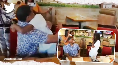 father son reunited, father son reunited after 11 years, father serving 11 years prison reunited with son, indian express, indian express news, trending, trending news