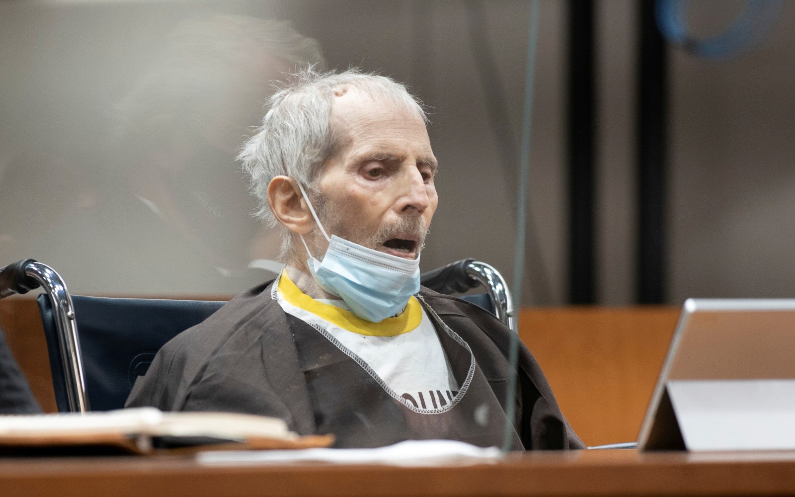 Robert Durst is seen being sentenced to life without possibility of parole for the killing of Susan Berman, at Airport Courthouse, in Los Angeles, California, US. (Reuters)