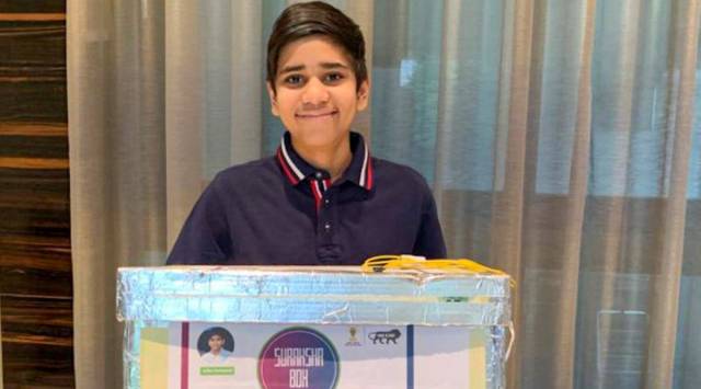 Aditya Pachpande was presented a provisional certificate of adjudication by Mehboob Chandbhai Saiyyad, Vice-President of World Book of Records (India). (Express)