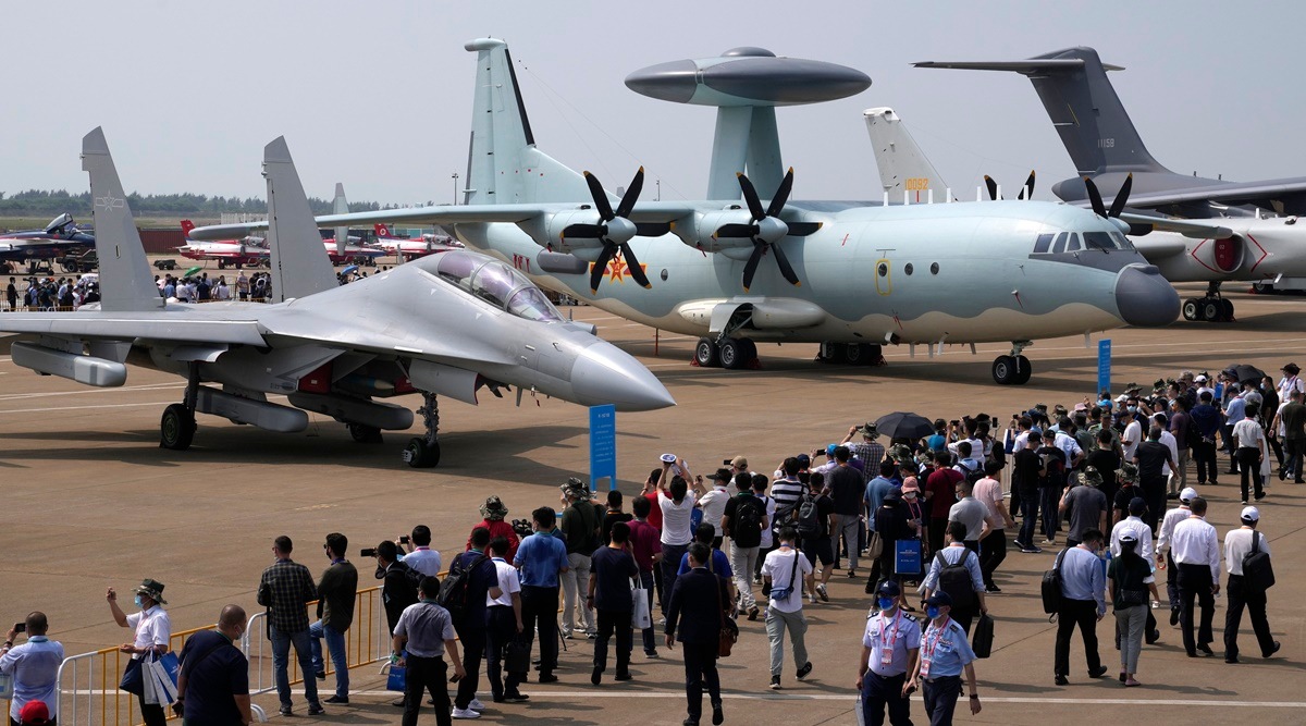 China's Defense Ministry announced Tuesday, Nov. 10. 2021, that its military forces are holding exercises near Taiwan in response to a visit by a US Congressional delegation to the island. (AP Photo/File)