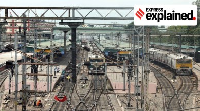 At Sealdah railway station in West Bengal. (Express Photo: Partha Paul, File)