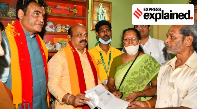 Karnataka Chief Minister Basavaraj Bommai delivers services to the people at their doorstep in Malleshwaram, Bengaluru, as part of Janasevaka initiative. 