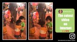 baby hugging vendor's baby video, kids hugging video, boy hugging street boy, cute baby videos, viral video, indianexpress
