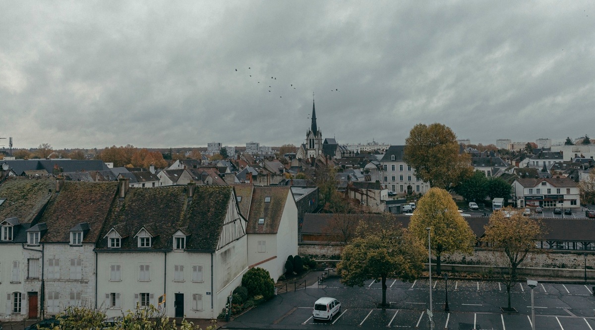 The town center of Montargis, France, Nov. 3, 2021. Three years ago, Montargis became a center of the Yellow Vest social uprising, an angry protest movement triggered by an increase in gasoline taxes. (Andrea Mantovani/The New York Times)
