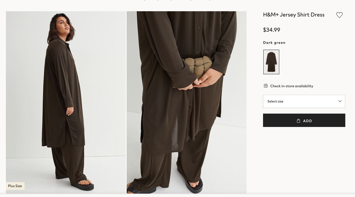 H and m outlet modest