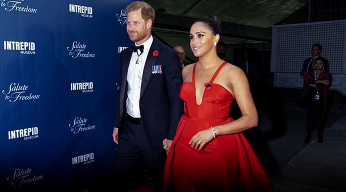 Meghan Prince Harry make a royal splash in first red carpet event in over a year | Lifestyle News,The Indian Express