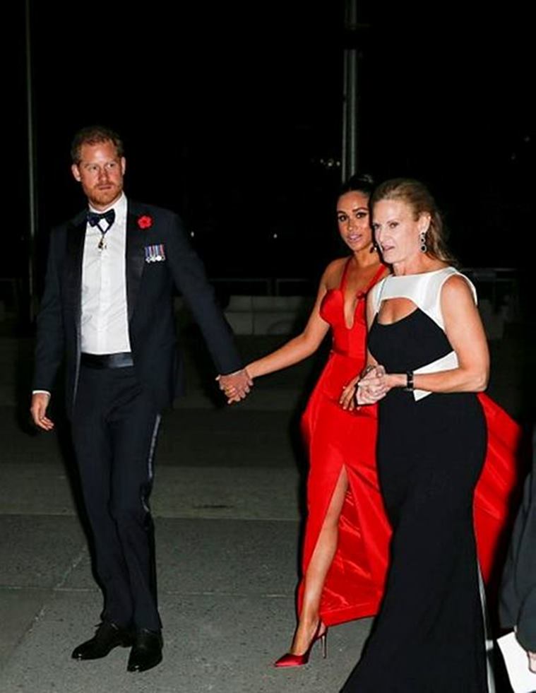 Meghan Markle, Meghan Markle news, Meghan Markle fashion, Prince Harry and Meghan Markle, Prince Harry and Meghan Markle red carpet, Prince Harry and Meghan Markle fashion, Duke and Duchess of Sussex red carpet, indian express news