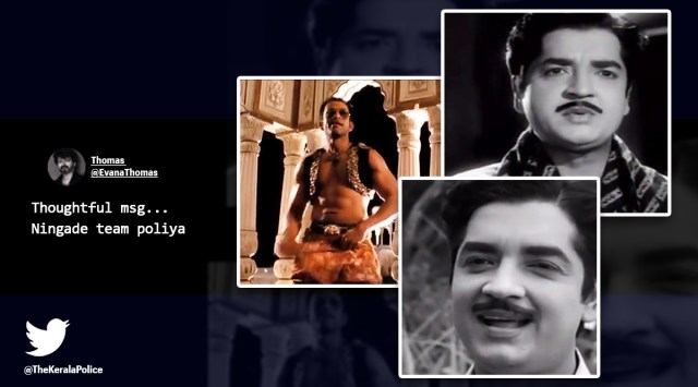 Kerala Police, Prem Nazir, Dreamum Wakeupum song, Facebook, security, social media viral, indian express