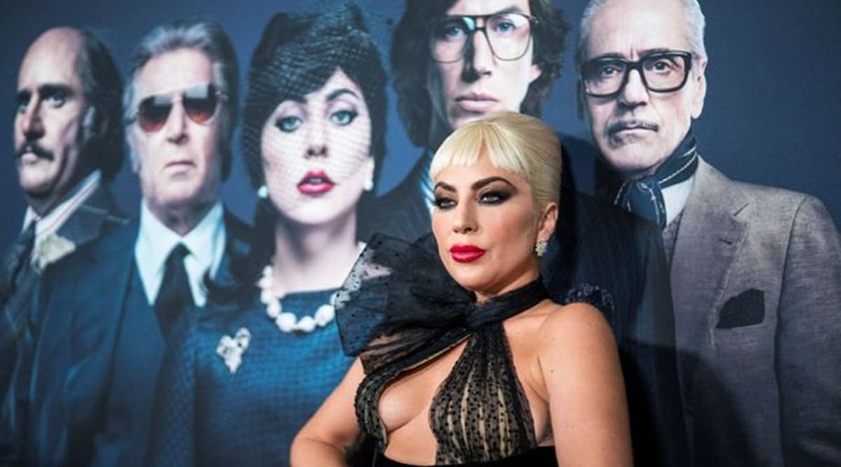 Glamour personified: Lady Gaga stuns in yet another dramatic outfit at ' House of Gucci' premiere | Fashion News - The Indian Express