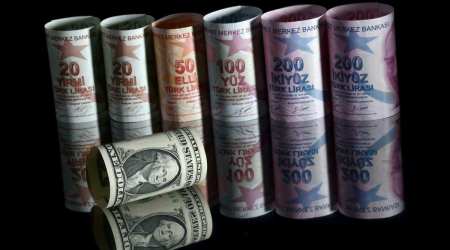 A US one dollar banknote is seen next to Turkish lira banknotes in this illustration taken in Istanbul, Turkey November 23, 2021. (REUTERS/Murad Sezer)