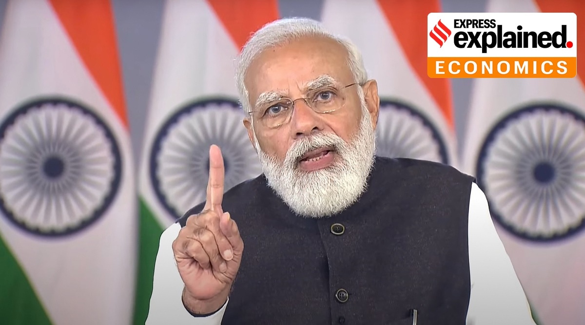 Prime Minister Narendra Modi during the launch of the two RBI initiatives on Friday. (Photo: PTI)