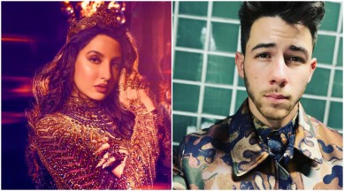 Nora fatehi- Nick jonas- Vid Con Abu Dhabi