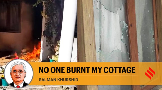 Salman Khurshid home vandalised in Nanital | Images shared by Salman Khurshid on Facebook