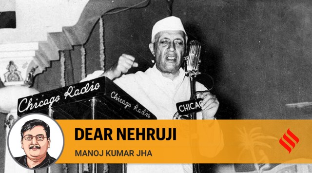 Former prime minister of India Jawaharlal Nehru 