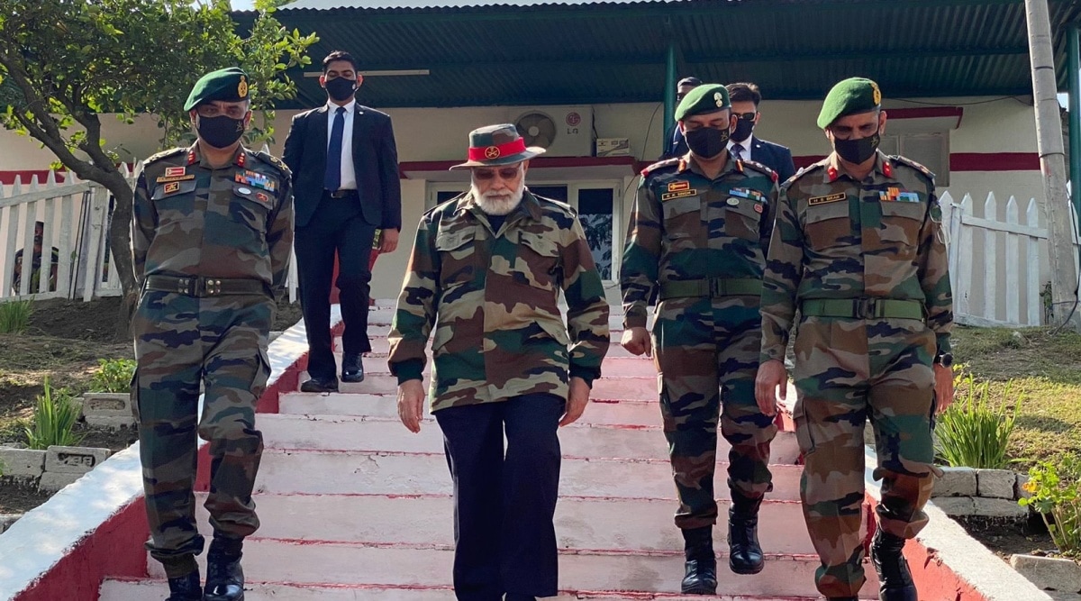 PM Modi at Nowshera in Jammu. (Twitter/@BJP4India)