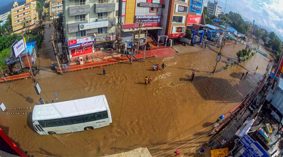 Andhra Pradesh floods Main rail, road routes cut off after heavy rains Andhra Pradesh floods Main rail, road routes cut off after heavy rains