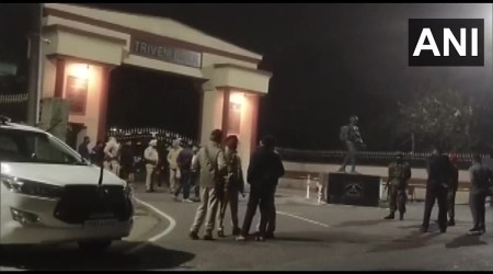 The Pathankot police and Army personnel conducted a search operation near the border area under Narot Jaimal Singh police station after some villagers claimed to have noticed some suspicious people on Sunday. (Photo ANI)