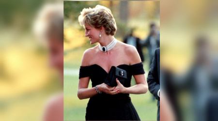 Princess Diana, Princess Diana fashion, Princess Diana revenge dress, Princess Diana black dress, Princess Diana and Prince Charles, The Crown, indian express news