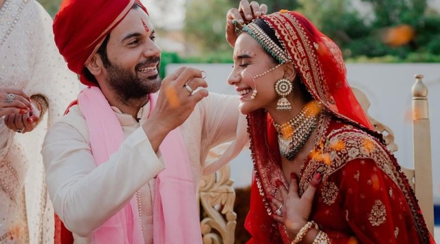 The pair looked lovely in their wedding celebrations. (Source: Rajkummar Rao/Instagram)