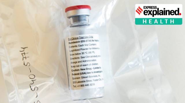 An ampule of Gilead Sciences Covid-19 antiviral remdesivir. (Ulrich Perrey/Pool via Reuters/File Photo)
