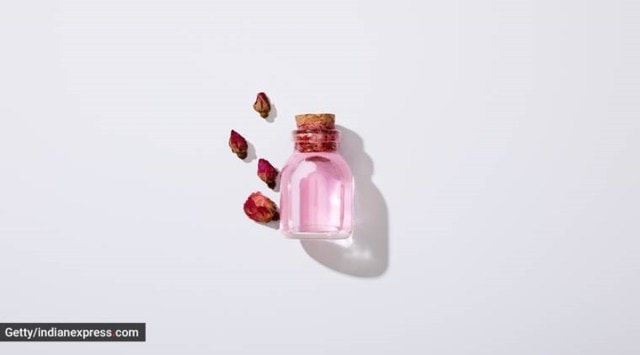 Rose water, kewra water