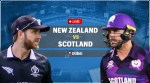 New Zealand vs Scotland live score, T20 World Cup 2021 NZ vs SCO LIVE Score
