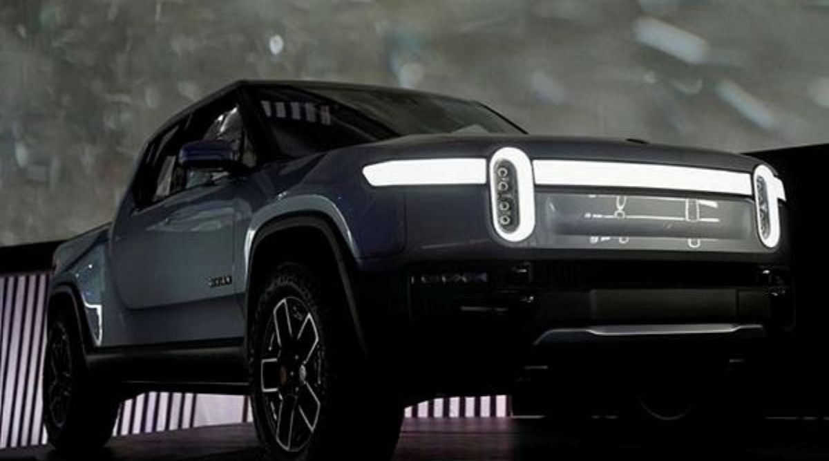 Rivian introduces R1T all-electric pickup truck at Los Angeles Auto Show in Los Angeles. (Reuters)