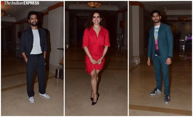 Vicky Kaushal, Sanya Malhotra, Sidharth Malhotra