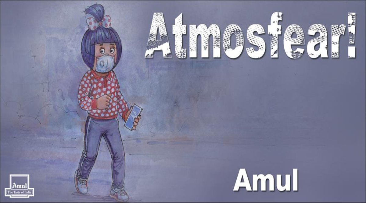 Atmosfear': Amul's latest cartoon on air pollution strikes a chord with  netizens | Trending News,The Indian Express