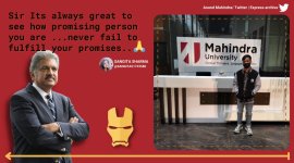 anand mahindra, manipur boy iron man suit, manipur boy makes ironman suit with scrap, mahindra university manipur boy, anand mahindra supports manipur boy, good news, indian express