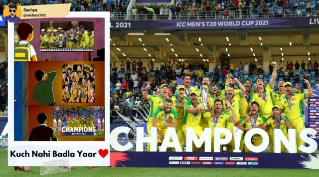 t20 world cup 2021, australia vs new zealand, aus v nz, t20 world cup australia win, aus vs nz memes, cricket memes, sports news, indian express