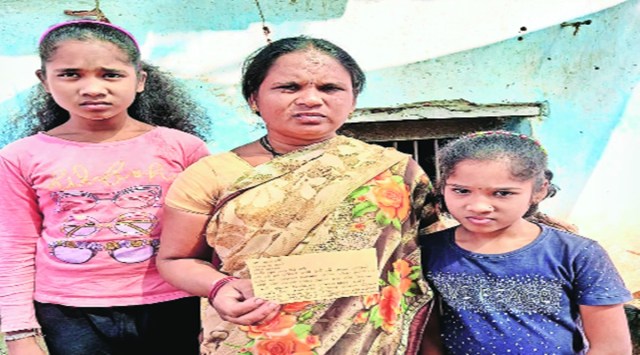 Nalini Ghormode lost her husband to Covid-19 in July. (Express Photo)