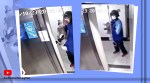 man in china rescues dog, delivery driver rescues dog hanging in elevator, dog stuck in elevator door rescued by delivery driver china, trending, indian express, indian express news