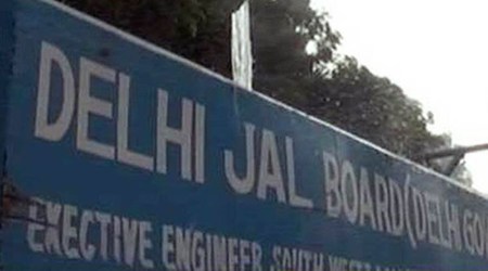 Delhi Jal Board, DJB sewer project, DJB office, delhi news, indian express