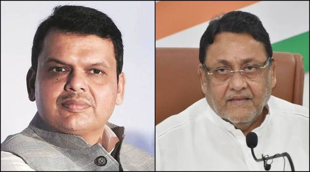 Devendra Fadnavis (left) had earlier alleged that Nawab Malik had struck a property deal with people linked to the Mumbai underworld. (File)