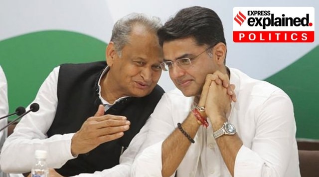 Rajasthan Chief Minister Ashok Gehlot and former Deputy CM Sachin Pilot (Express Archives)