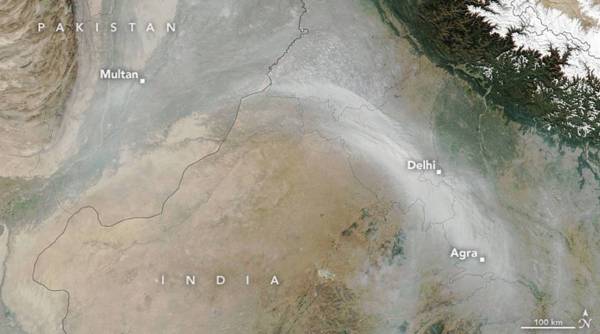 Delhi AQI, quema de rastrojo de Delhi AQI, porcentaje de quema de rastrojo de Delhi AQI, datos de satélite de la NASA, datos de la NASA sobre incendios agrícolas, datos de la NASA sobre incendios de Punjab, datos de la NASA sobre incendios de Haryana