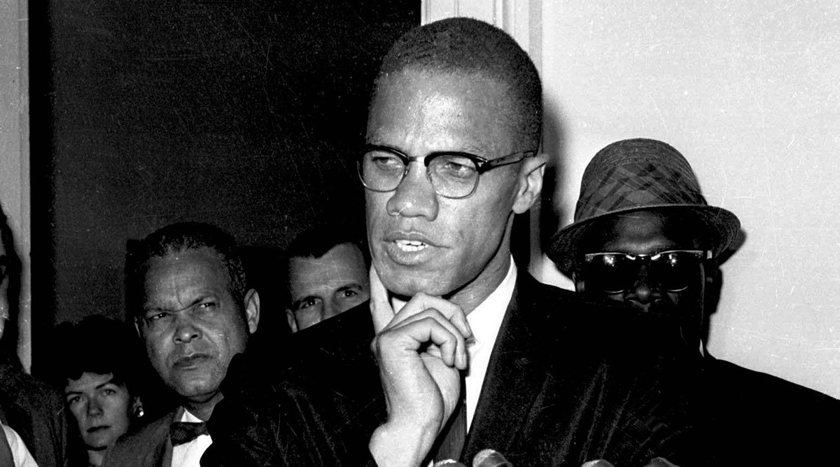 File photo of Malcolm X speaking to reporters in Washington DC in May 1963. (AP)