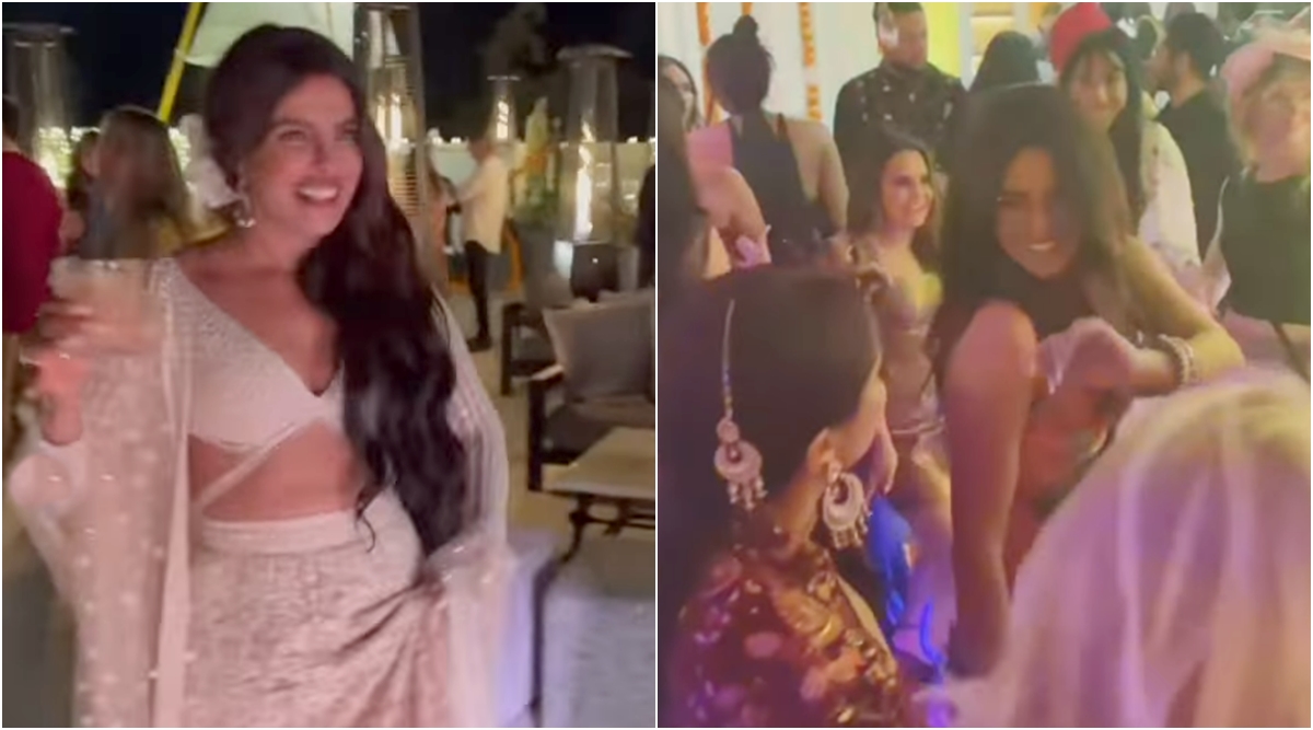 1200px x 667px - Priyanka Chopra dances to Om Shanti Om song at Diwali party, videos go  viral. Watch | Bollywood News, The Indian Express