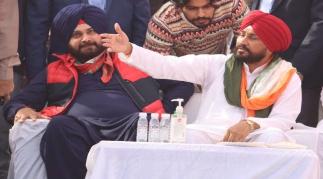 CM Charanjit Singh Channi and PPCC president Navjot Sidhu addressed a rally here on Monday (Photo: Gurmeet singh)